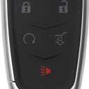 Dasbecan Key Fob Keyless Entry Compatible with Cadillac XT4 XT5 XT6 2020 2021 2022 2023 Smart Remote Control Replacement 5 Buttons Replace# FCC ID: HYQ2ES P/N:13522879 3544052 433 MHz