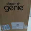Diaper Genie Deluxe Gift Set Pail Diaper Disposal Made in Stainless Steel | Hands-Free Foot Pedal & Easy-Glide Function| Includes 2 Easy Roll Refills (48 Bags) | Baby Shower Gift