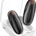 Hand Warmers Rechargeable 2Pack,14000mAh Electric Hand Warmers with Charging Case,Quick Charge Portable Heater,Gifts for Christmas,Winter,Outdoor,Camping,Hunting Accessories (black)