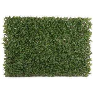 Jollybower Expandable Fence Privacy Screen, Decorative Faux Ivy Fencing Panel, Artificial Hedge Single Sided for Leaf Decoration, Fencing, Backyard, Balcony, Patio, Outdoor, Home Decor