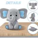 28 Pcs Elephant Cake Topper Balls Cake Decorations DIY Cake Topper for Boy Girl Birthday Party Decorations (Blue)