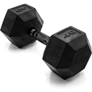 CAP Barbell Coated Hex Dumbbell Weight | Multiple Options (40 lb)