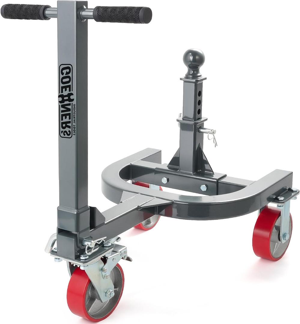 Trailer Dolly with 2-5/16” Ball, 5000 lbs Tongue Weight Heavy Duty
20000 lbs Load Trailer Mover Dolly Lockable Swivel Casters, Adjustable Height for Moving Trailers, Boat, Camper, Jet Skis, RV