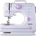 Mini Sewing Machine for Beginners Small Portable Electric Sewing Machines with 2 Speed 12 Built-in Stitch Patterns MARIG FHSM-505 (Purple)