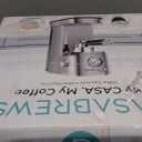 CASABREWS CM5418 Espresso Machine 20 Bar, Compact Espresso Maker with Steam Milk Frother, Stainless Steel Coffee Machine with 34oz Removable Water Tank for Cappuccino, Gift for Women or Men, Silver