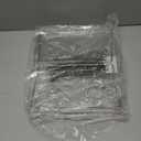 mDesign Metal Stacking Storage Organization for Shelves Inside Cabinets in Kitchen, Pantry, Cupboard, Fridge/Freezer - Organizer Stand for Plates, Bowls, Mugs, Ligne Collection, 2 Pack, Clear/Chrome