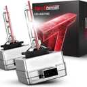 Torchbeam D1S HID Bulbs, 6000K Cool White, 150% Lighting Distance, Xenon Bulb, IP67 Design for Replace 66144 66140 85140 85415 85415C1, Pack of 2