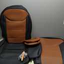 For Ford Maverick Front Seat Covers XL XLT Lariat 2022 2023 2024 2025 2026, Custom Fit Waterproof Car Seat Covers, Ultra Luxury Leather Seat Covers for Cars Cushion Protector, Black-Brown