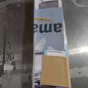 AOSKY Blackout Roller Shades Cordless Blinds for Windows, Free-Stop Shades with Valance, Thermal Insulated Fabric, UV Protection, Natural Woven Blinds for Home and Office (34" W x 72" H, Ivory)