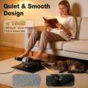 Under Desk Elliptical Machine,Leg Exerciser While Sitting for Seniors with 12 Adjustable Speed RF Remote Control,Quiet & Portable Mini Seated Pedal Exerciser with Non-Slip Mat for Home Office