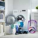 GALPADA Foldable Mesh Laundry Basket with Handles and Side Pocket Portable Pop-up Laundry Hamper for College Dorms Small Apartments and Travel