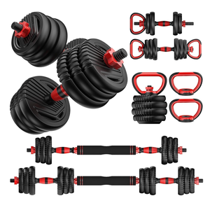 Adjustable Dumbbell set,20/30/45/70/90lbs Free Weight Set | 5 in1 Dumbbell Set with Connector,Used as Barbell,Kettlebells,Push up Stand,Fitness Exercises for Home Gym Suitable Men/Women