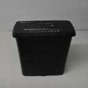 Amazon Basics Paper, CD, and Credit Card Shredder, with Spacious 3.4-Gallon Bin, 8-Sheet Strip Cut, Black