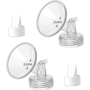 26mm Wide Mouth Flange and Duckbill Valve Compatible with Spectra S1/S2 and 9 Plus Not Original Spectra Pump Parts Replacement