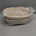 Bread Proofing Baskets Set of 2 10 inch Oval Shaped Dough Proofing Bowls w/Liners Perfect for Professional & Home Sourdough Bread Baking