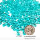 HappyFiller 4400 PCS Teal Tiny Acrylic Beads Gemstone Party Confetti Table Scatters Gems 7mm for Vase Filler,Floral Arrangement,Bridal Shower Decoration,Home Centerpieces,Candle Display