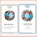 18" Easter Mesh Wreath for Front Door Artificial Flower Wreath with Happy Easter Wooden Board Bows for Spring Farmhouse Holiday Hanging on Home Indoor Outdoor Front Door Wall Decorations