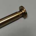 Ivilon Tension Curtain Rod - Spring Tension Rod for Windows or Shower, 54 to 90 Inch. Warm Gold