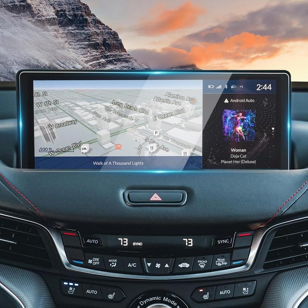 YEE PIN 2024 MDX Screen Protector Glass for 2022 2023 2024 Acura MDX (Type S, Technology, A-Spec, Advance) 12.3" Infotainment Protector Screen Cover Screen Saver for 2024 MDX Accessories