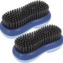 2pcs Laundry Brush for Stains Straw Cleaner Fine Bristle Brush for Cleaning and Scrubbing for Clothes Shoes Floors