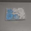 2 x Coastal Christmas Tree Hanging Decor Wooden Ornaments Starfish, 12 Pcs Beach Christmas Ornaments Seashells Sanddollar for Nautical Xmas Tree Fireplace Home White Decoration