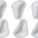Pedag T-Form | German Made | Metatarsal Foot Pads for Pain Relief | Anatomically Correct | Vegetable Tan Leather | Self Adhesive | White | Size Large, Fits US W11-13 /US M 8-10 | 3 Pairs