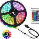 ACONDE 3.28 feet USB LED Strip Lights, DIY Indoor Decoration, TV Backlight, 24 Keys Remote