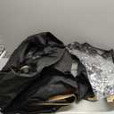 Golf Cart Cover Enclosure 4&6 Passenger, Golf Cart Cover for Yamaha Club Car EZGO, Waterproof 600D Oxford Rain Cover, Transparent Tail Light Panel, Foldable Door,4-Sided Clear Windows