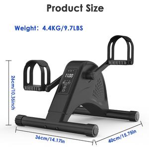 Under Desk Bike Pedal Exerciser for Seniors, Quiet Electric Mini Exercise Bike, Use for Arm & Leg Recovery, Physical Therapy, Motorized Foot Pedal Exercise Machine With 1 - 12 Adjustable Speeds(Black)