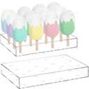 Gejoy 2 Pcs Cakesicle Stand Display Acrylic Cake Pop Stand Reusable Cake Pop Holder Clear Lollipop Holder 