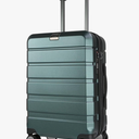 KROSER Hardside Expandable Carry On Luggage with Spinner Wheels & Built-in TSA Lock, Durable Suitcase Rolling Luggage with USB Port, Carry-On 20-Inch, Dark Green