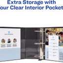 Avery Heavy-Duty View 3 Ring Binder, 4" One Touch Slant Rings, 760-Sheet Capacity, 4.5 Inch Wide Spine, Great for Home, School Supplies, Office, or Organization Needs, 1 White Binder (79704)