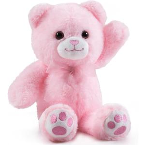Pink Teddy Bear Stuffed Animal with Heart Plush Toys for Girlfriend, Cute Stuffed Animals, Teddy Bears, 9 Inch Animal Plushies, Valentine's Day