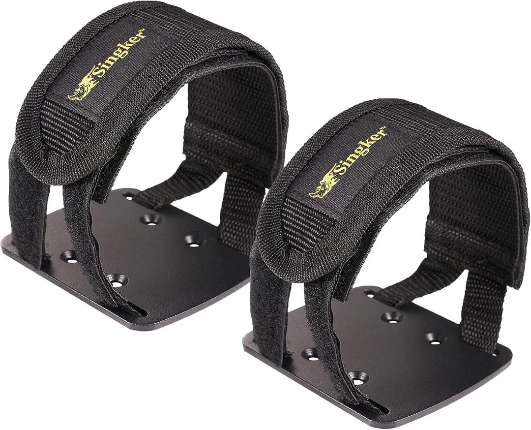 Toe Clips Straps for Peloton Bike Adjustable Metal Pedal Adapters with Regular Sneakers Using Clips On Toe Cages Indoor Cycling Exercise Fitness Bikes