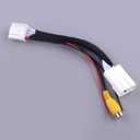 16 Pins Reverse Backup Rear View Camera Harness Adapter Connector Compatible with Toyota Prius Scion xD xB