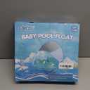 LAYCOL Baby Swimming Float Inflatable Baby Pool Float Ring with Sun Protection Canopy,add Tail no flip Over for Age of 3-36 Months (Large, Blue)