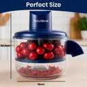 Grape peeling machine, Rechargeable Electric Peeler Machine, Fruit Peeling Tool for Small Fruits Fast Skin Remover for Grapes, Cherry, and other small Fruits, Portable Peeler