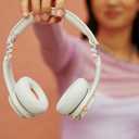 Skullcandy Icon ANC Wireless On-Ear Bluetooth Headphones, Active Noise Cancelling, 60 Hours Battery, Sweat Water Resistant, Foldable Durable Travel Ready, Microphone for iPhone Android - Bone