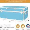 Rhino Classic XL Trunk with Wheels for Camp and Dorm, Footlocker, Chest