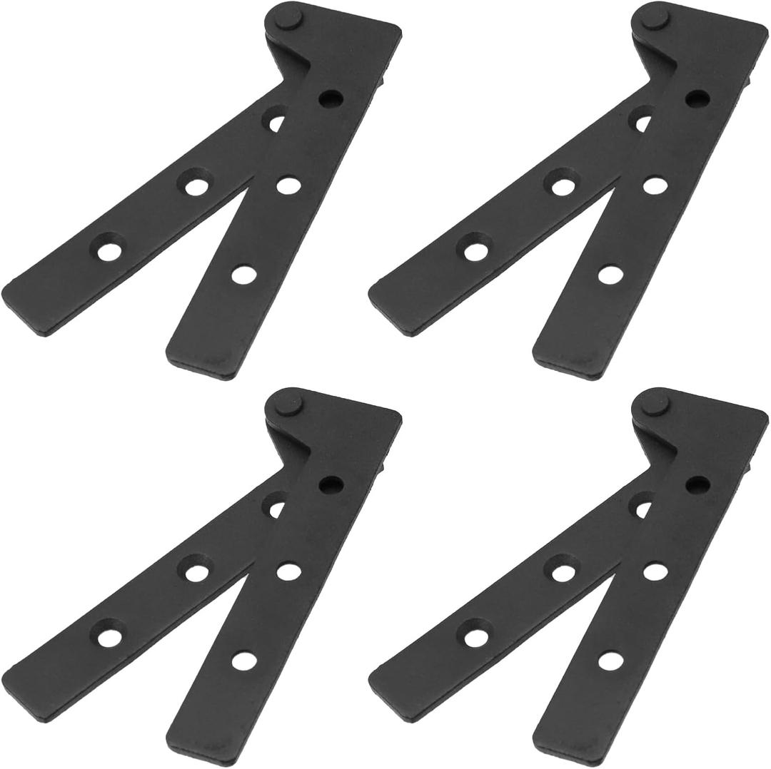 Antrader 360 Degree Rotatable Pivot Hinge for Window or Door Pack of 4,Black