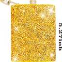 Cute Flask for Woman Bling Diamond Sparkly Gold Drinking Flask with Funnel for Whiskey Beer Alcohol for Travel Cruise Party8OZ) (1 PCS)