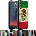 Phone Case Compatiable for Samsung Galaxy A15 5G,Slim Shockproof Protective Cover for Man Women Girl Boy Children,Mexico Mexican Vintage Flag