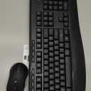Wireless Keyboard and Mouse Combo,Silent Soft Touch Quiet Keyboard Less Noise 90%,Ergonomic with Wrist Rest,2.4GHz 104 Keys Full Size,2400 DPI Mouse,for Office/Work/Home/PC Computer/Laptop/Mac,Black