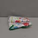 misaya Rectangle Vinyl Tablecloth, Fitted Table Cover, 100% Waterproof, Elastic Edge, Flannel Backing, Plastic Tablecloth Fit 3 Foot Folding Tables for Easter, Picnic, Outdoor (Flowers, 30x36 inch) (Off White)