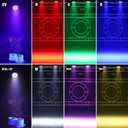 18x10W LED Stage Lights, RGB+UV Par Light with DMX512 & Sound Active Control, Professional Uplights for Halloween, Wedding, DJ, Club, Party, Live Show, Church, Event (2 Packs)