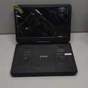 17.5" Portable DVD Player with 15.6" Large HD Screen, 6 Hours Rechargeable Battery, Support USB/SD Card/Sync TV and Multiple Disc Formats, High Volume Speaker, Black