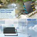 NFESOLAR Solar Fountain Kit, 30W Solar Pond Pump with Pond Filter, 200 GPH Submersible Pump, 4 Sprayers for Outdoor Pond 200-600 Gallons, Fish Tank and Garden Water Features N3213