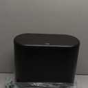 IEEK Plastic Trash Can with Press Top Lid,3.2 Gallon /12 Liter Garbage Can,Black Modern Waste Basket Thin Trash Cans for Bathroom,Kitchen,Living Room,Office and Narrow Spaces