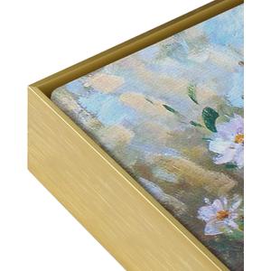 Floating Frame for 16x24 Canvas Paintings, DIY Metal Modern Canvas Floater Frame with 1.5" Deep for Oil Paintings Portrait Landscape Living Room Bedroom Home Office Wall Art Decor (Gold)