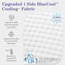 HOMELAB Adjustable Shredded Memory Foam Pillow King Size, Cooling Bed Pillow for Sleeping with Removable Cover, Medium Pillow for Side Stomach & Back Sleepers, 1 Pack 20"x34"